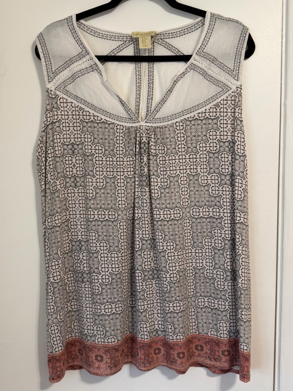 Cynthia Rowley Sleeveless Linen Top